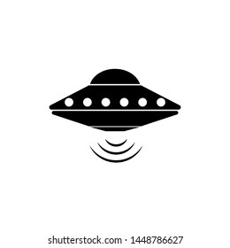 UFO flying saucer vector icon