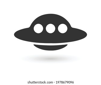 UFO Flying Saucer Vector Icon