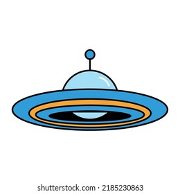 ufo flying space outer icon