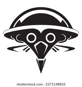 Ufo flying spaceship. World UFO Day. Flying saucer. Vector