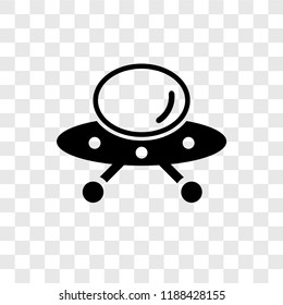 UFO Flying vector icon isolated on transparent background, UFO Flying transparency logo concept