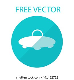 UFO free vector style flat