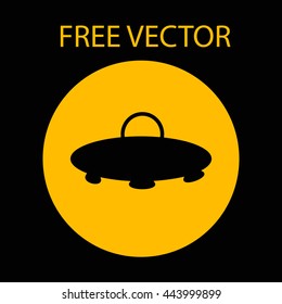 UFO free vector style flat