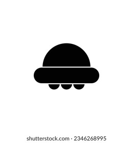 Ufo glyph icon. illustration graphic of Ufo glyph