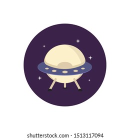 UFO graphic set in different styles