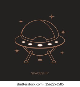 UFO graphic set in different styles