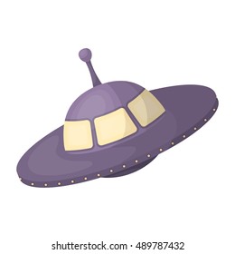 Ufo Icon Cartoon Style Isolated On Stock Vector (Royalty Free ...