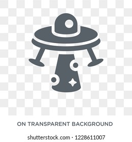 UFO icon. UFO design concept from Astronomy collection. Simple element vector illustration on transparent background.