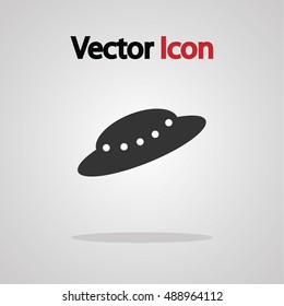 UFO icon design, Vector illustration image icon.