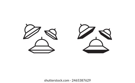 Ufo icon design with white background stock illustration