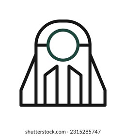Ufo icon duocolor green black colour universe vector element and symbol perfect.
