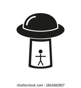 ufo icon element of space icon for mobile concept and web apps. Thin line ufo icon can be used for web and mobile. Premium icon on white background