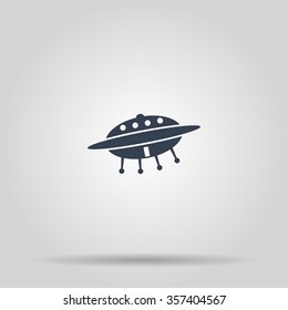 UFO icon. Flat design style eps 10
