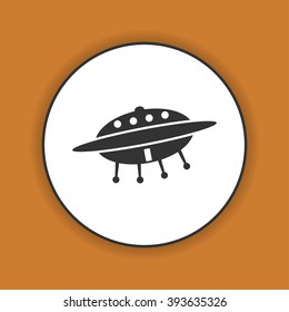 UFO icon. Flat design style eps 10