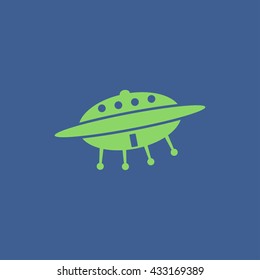 UFO icon. Flat design style eps 10