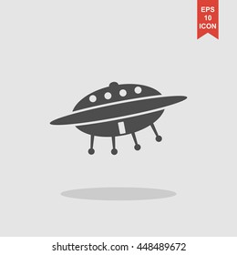 UFO icon. Flat design style eps 10