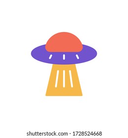 ufo icon flat design vector. isolated on white background