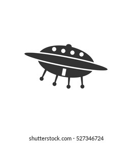 UFO icon flat. Illustration isolated vector sign symbol
