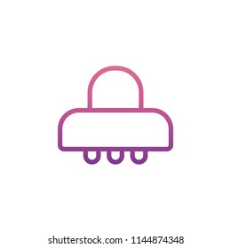 UFO icon in gradient style on white background