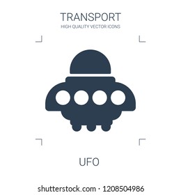 ufo icon. high quality filled ufo icon on white background. from transport collection flat trendy vector ufo symbol. use for web and mobile