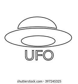 UFO icon Illustration design