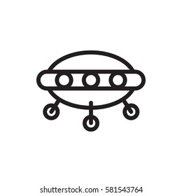 UFO icon illustration isolated vector sign symbol