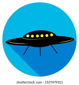 UFO icon isolated object vector