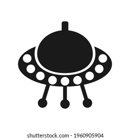 Ufo icon isolated on white background. Vector illustration