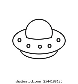 UFO icon. isolated vector icon.