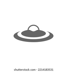 UFO icon logo design illustration vector