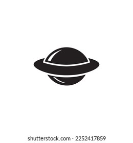 UFO icon logo template illustration design vector