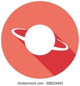 UFO Icon with a long shadow