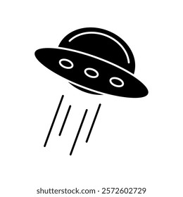 ufo icon, modern vector isolated on white background.	