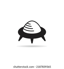 ufo icon on white background