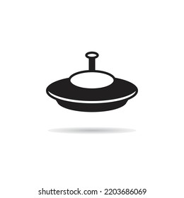 ufo icon on white background