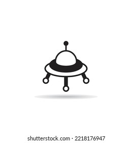 ufo icon on white background