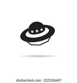 UFO icon on white background