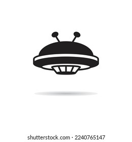 ufo icon on white background