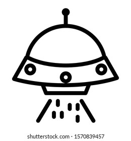 ufo icon outline vector design