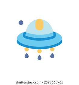 A UFO icon representing space themes and adventures.