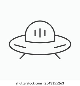 UFO icon set. vector illustration.