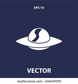 UFO icon. UFO sign