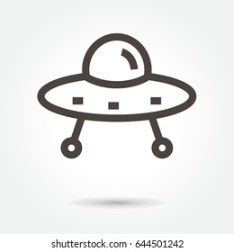 UFO icon. sign design vector. illustration. on white background. logo