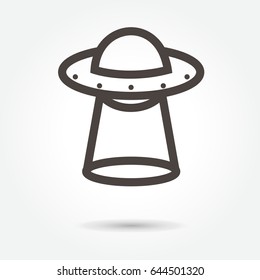 UFO icon. sign design vector. illustration. on white background. logo