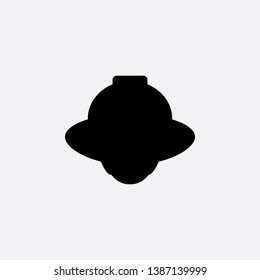 UFO icon sign signifier vector