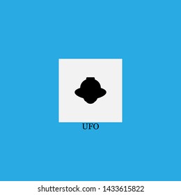 ufo icon sign signifier vector