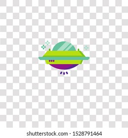 ufo icon sign and symbol. ufo color icon for website design and mobile app development. Simple Element from space collection for mobile concept and web apps icon.