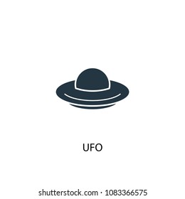 ufo icon. Simple element illustration. ufo concept symbol design from space exploration collection. Can be used for web and mobile.