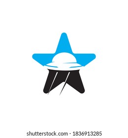 UFO icon and symbol vector template