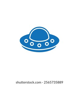 UFO icon Thin line illustration set